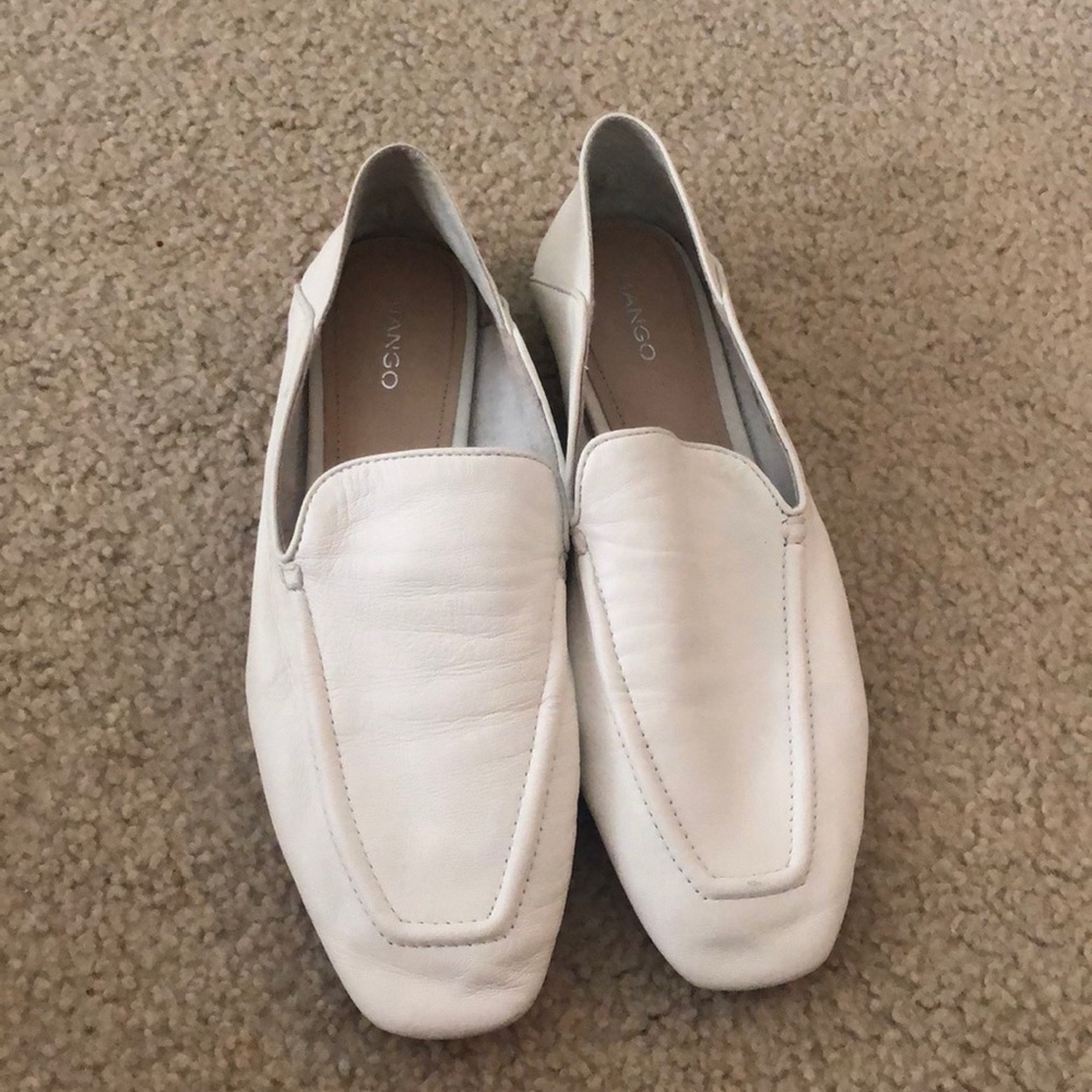 White Leather loafers can be slides too
